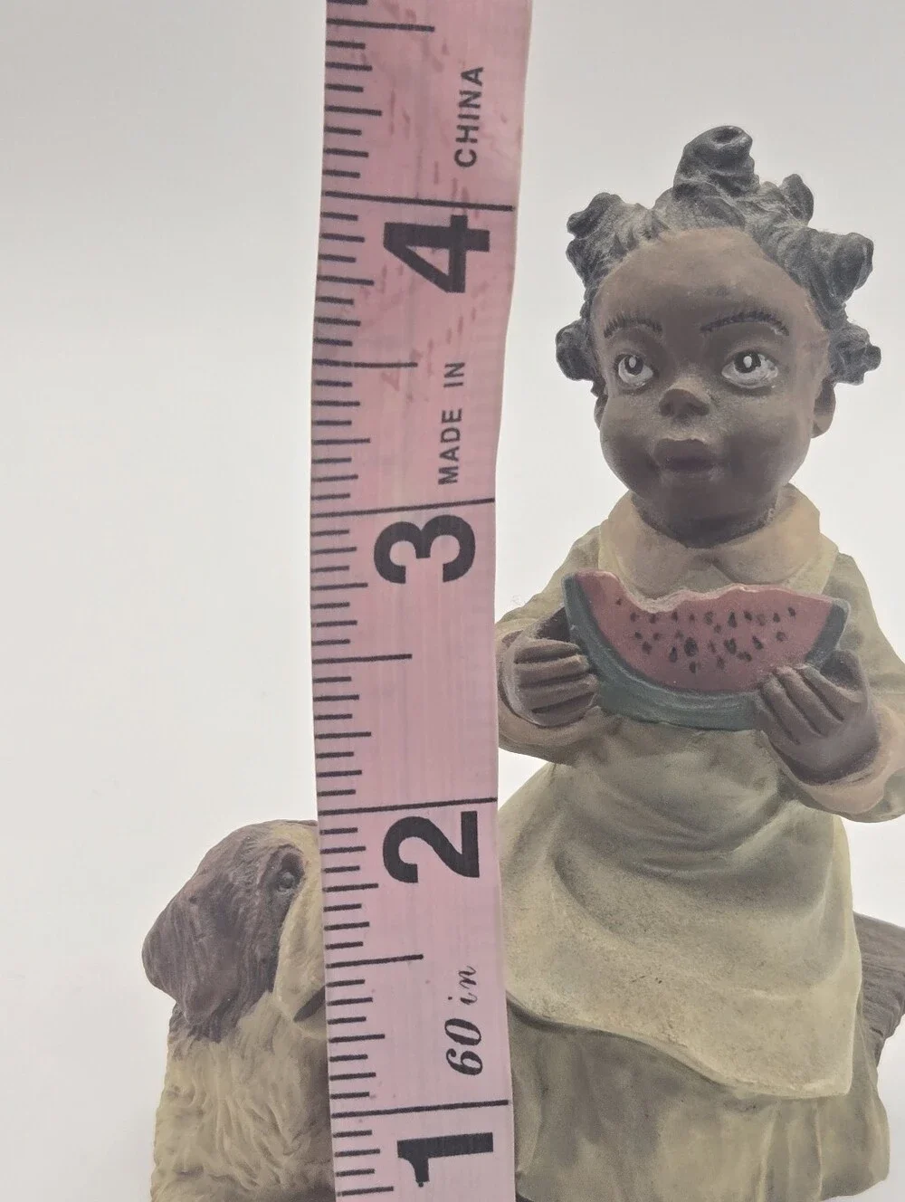 Martha Holcombe's "All God's Children" figurine Vintage Resin Child And Dog - Picture 5 of 5